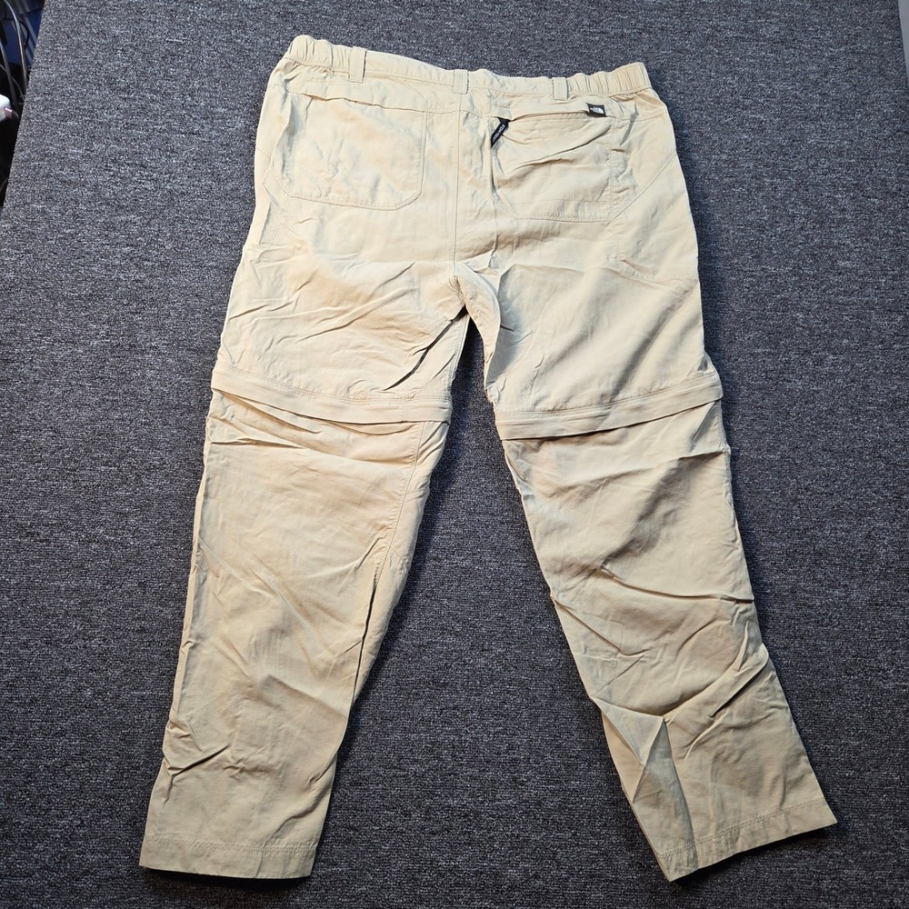 The North Face Convertible Hiking Pants Mens XL Short Khaki Nylon Gorp Utility